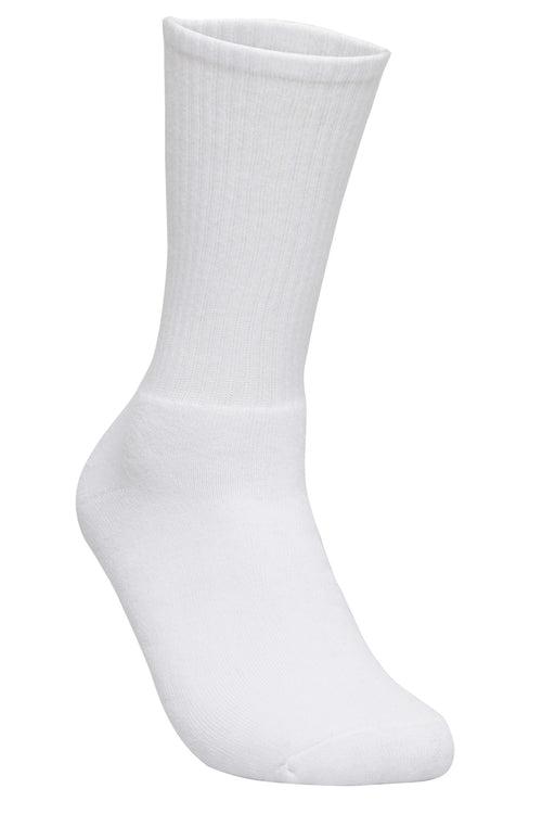 Men's PO3 Regular Combed Cotton Terry Sports Socks - White