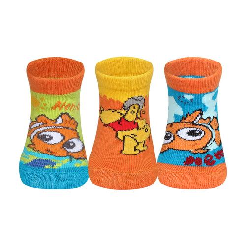 Supersox Disney Nemo Regular Length Socks for Baby Pack of 3