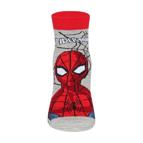 Supersox Disney Spiderman Ankle Length Socks for Kids Pack of 5