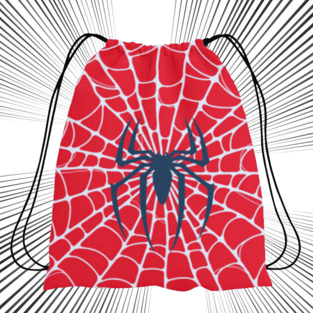 Superhero Theme All Over Printed Drawstring Bag | Ideal Birthday Gift & Return Gift