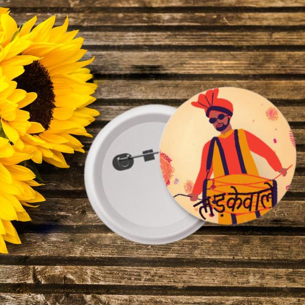 Set of 25 Button Badges for Ladkewale | Wedding Props