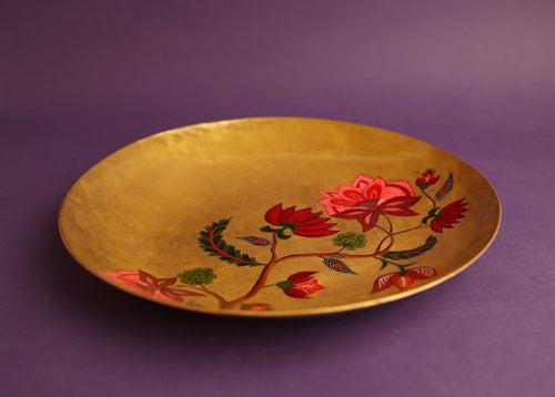 Kalamkari Pital Platter