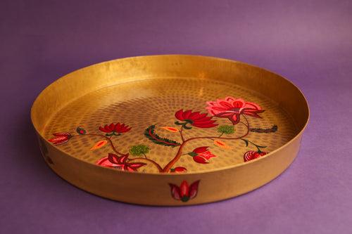 Kalamkari Pital Tray Large