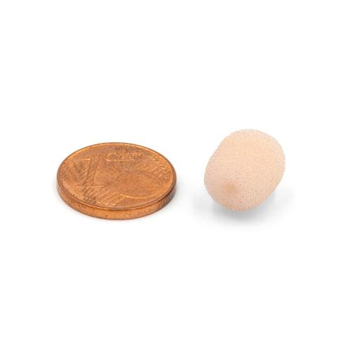 Bubblebee Industries The Microphone Foam for Lavalier Mics Pop Filter (Extra-Small, Beige, 10-Pack)