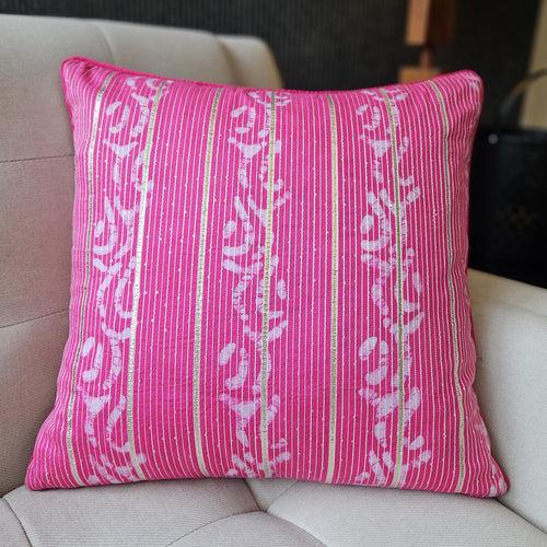 Rang Lumbar Cushion Cover, Magenta 45x45 cm