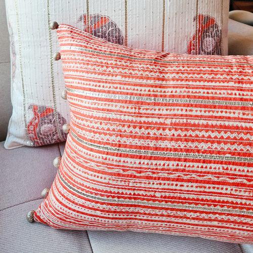 Rang Lumbar Cushion Cover, Narangi 30x50 cm