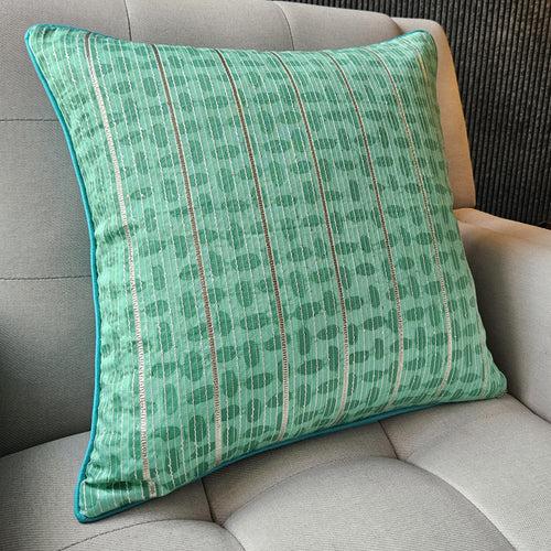 Rang Lumbar Cushion Cover, Rama Green 45x45 cm