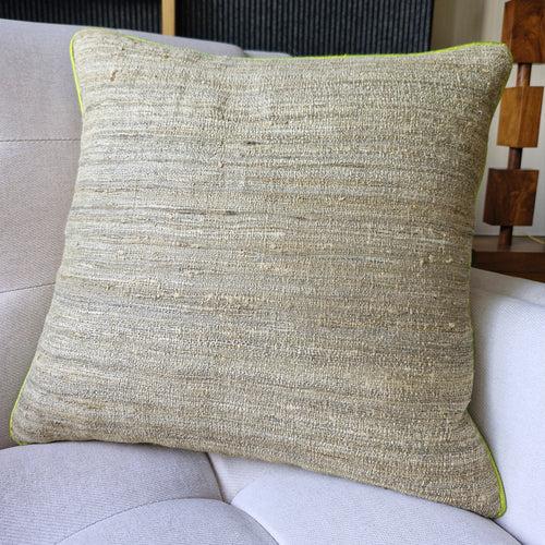 Assam Silk Cushion Cover Green