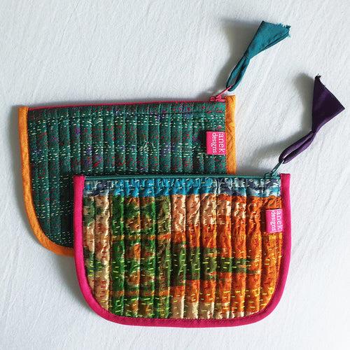 Set of 2 Kantha Pouches