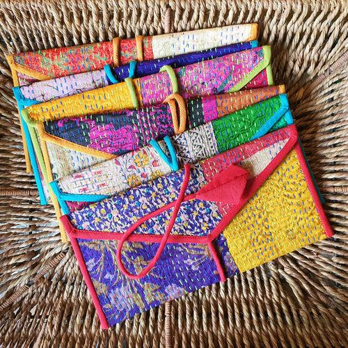 Kantha Gift Envelopes, Set of 6 Assorted