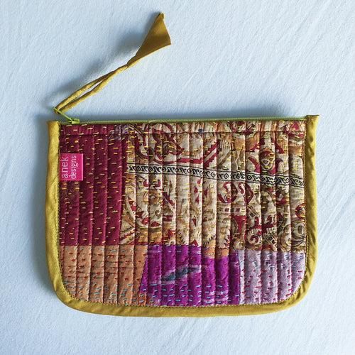 Set of 2 Kantha Pouches