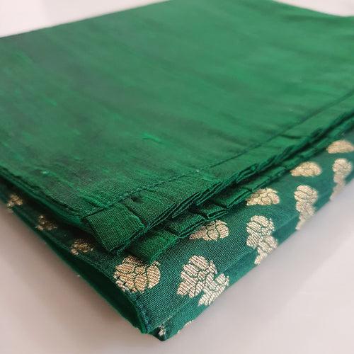 Emerald Green Patchwork Brocade Table Runner