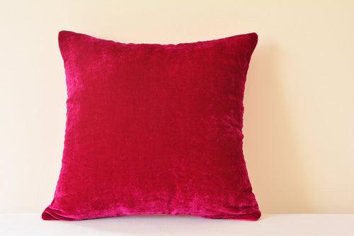 Fuchsia Pink Velvet Cushion Cover