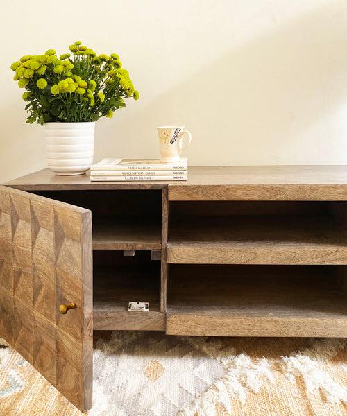 Hard Wood Cher Media Console