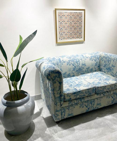 Repere Linen Printed Sofa