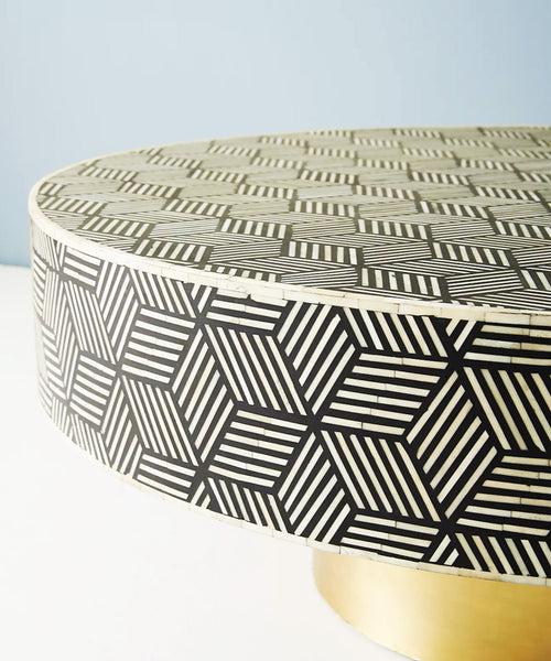 The Vegan Inlay BW Coffee Table