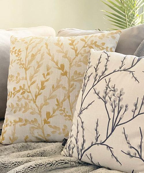 Yellow leaf Cushion Cover