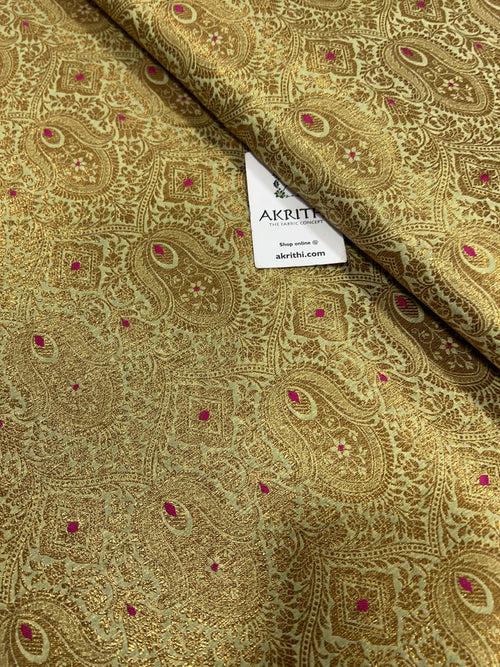 Pure Banarasi brocade fabric