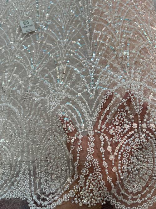 Heavy Embroidered net fabric