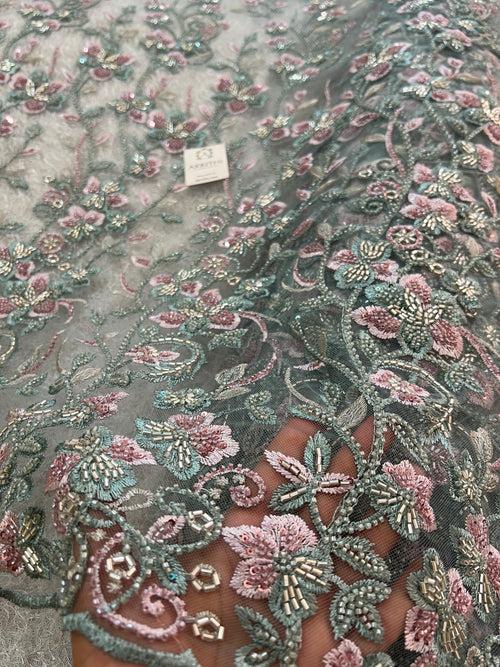 Heavy Embroidered net fabric