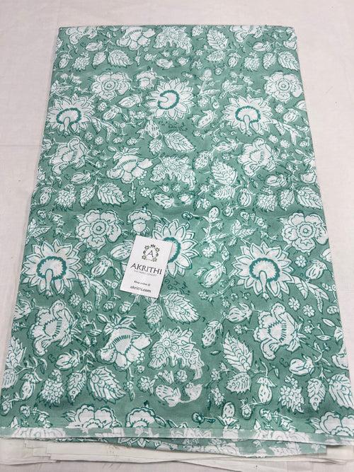 Hand block Printed pure cotton fabric