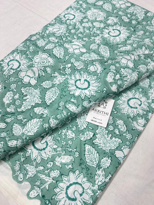 Hand block Printed pure cotton fabric