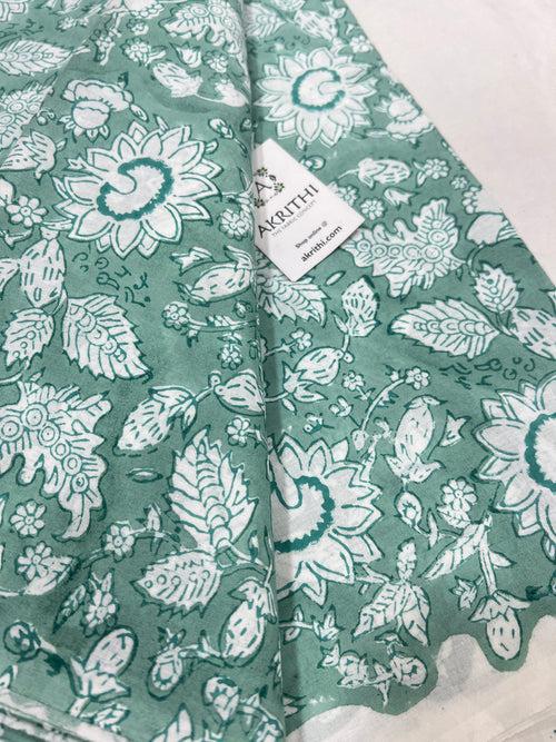 Hand block Printed pure cotton fabric