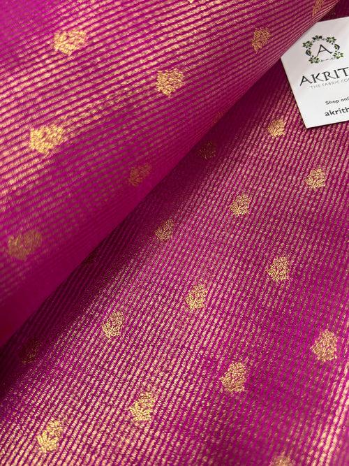 Pure tissue Banarasi brocade fabric 80 cms cut piece