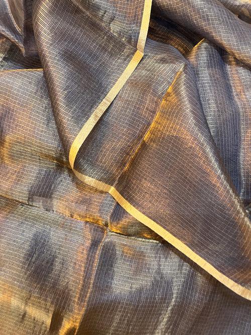 Pure kota silk tissue saree with blouse