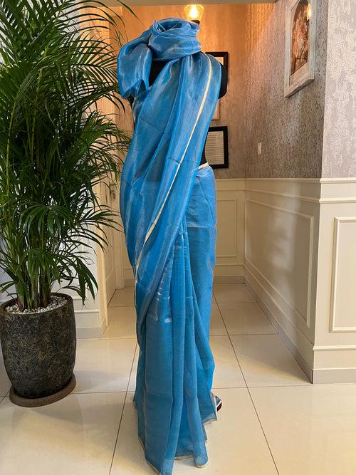 Pure kota silk tissue saree with blouse