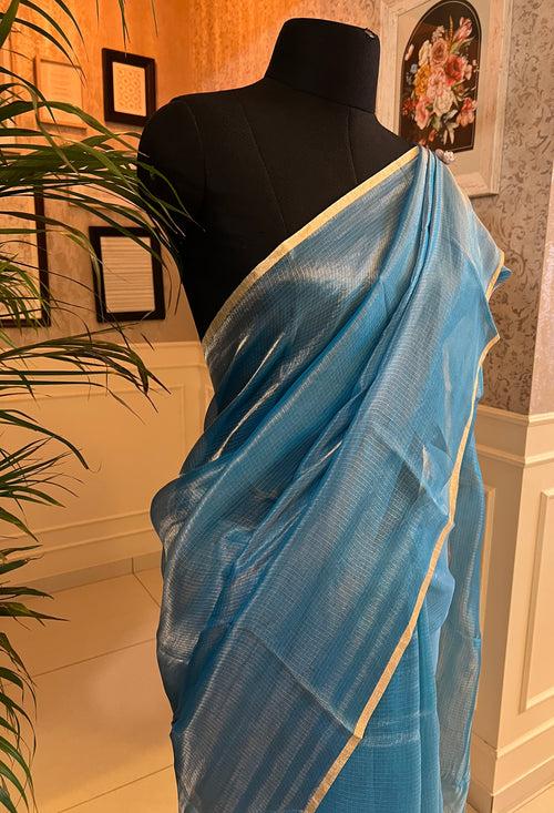 Pure kota silk tissue saree with blouse