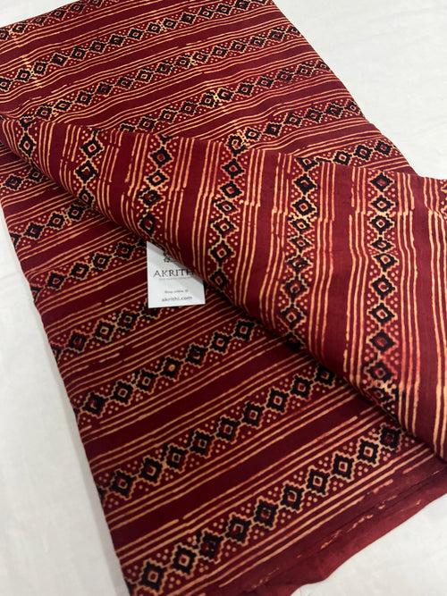 Hand block Printed pure cotton fabric