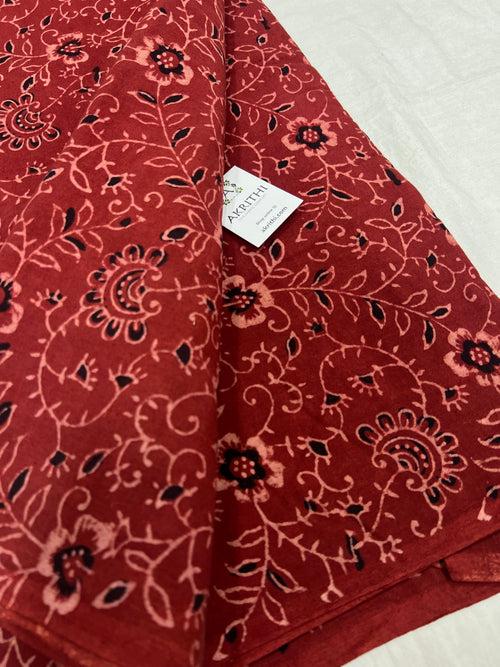 Hand block Printed pure cotton fabric