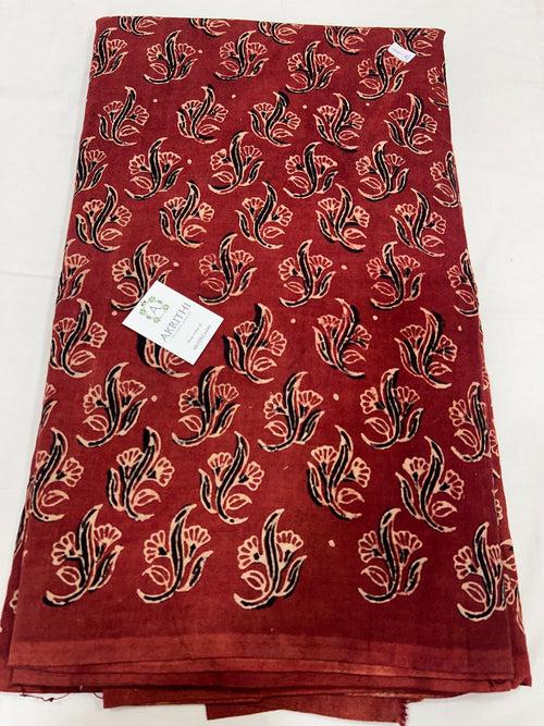 Hand block Printed pure cotton fabric