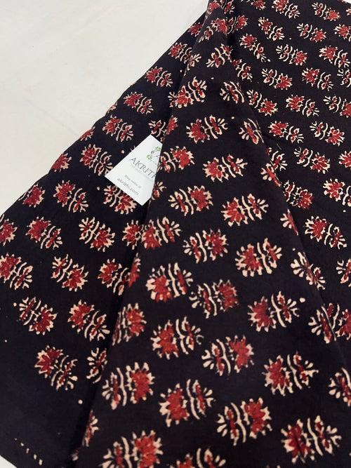 Hand block Printed pure cotton fabric