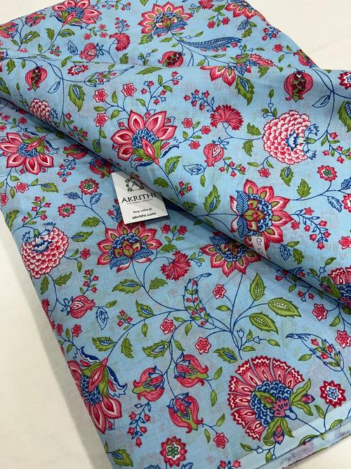 Printed pure cotton fabric