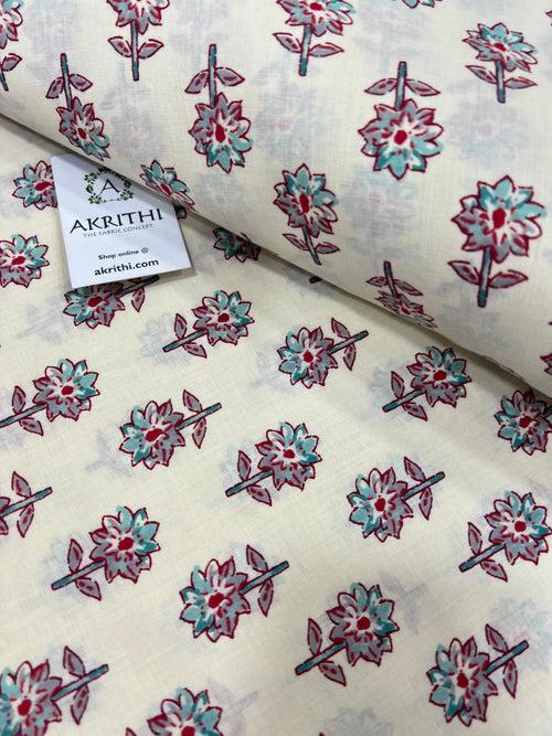 Printed pure cotton fabric