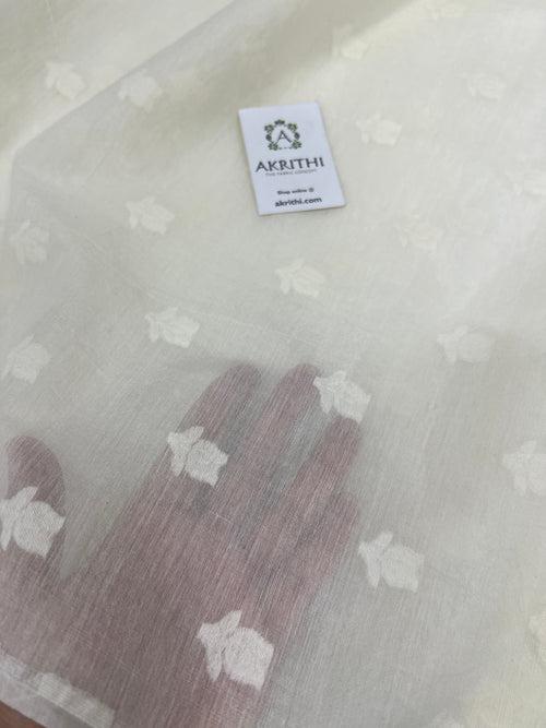 Dyeable banarasi Handloom chanderi cotton fabric