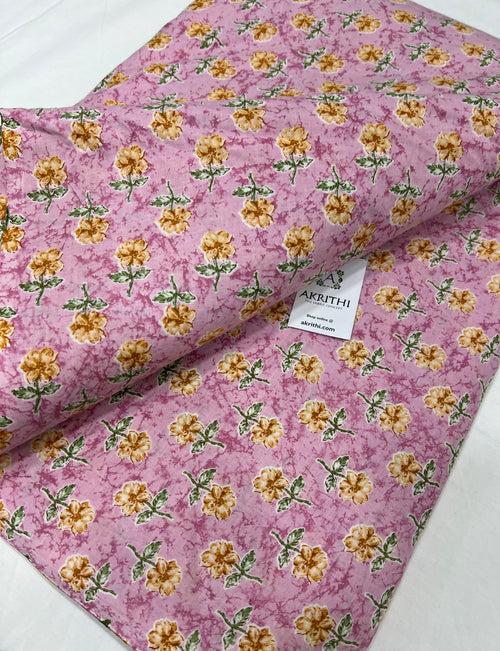 Printed pure cotton fabric