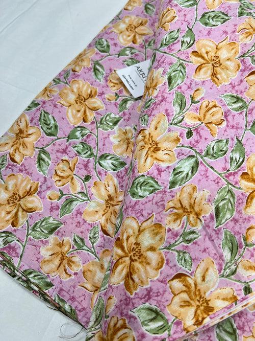 Printed pure cotton fabric