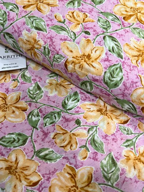 Printed pure cotton fabric