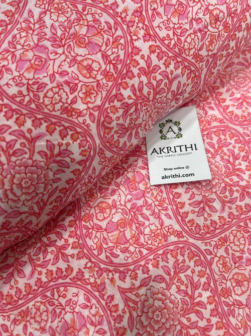 Printed pure cotton fabric