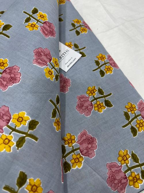 Printed pure cotton fabric