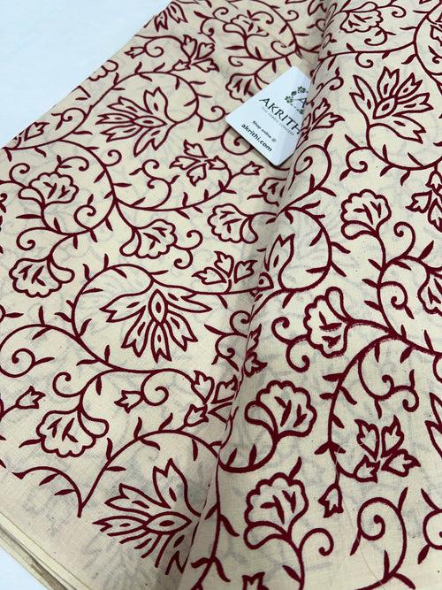 Printed pure cotton fabric