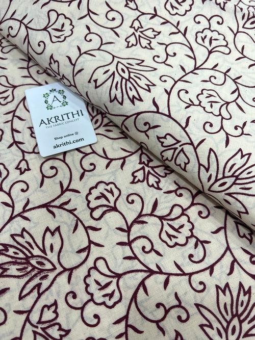 Printed pure cotton fabric