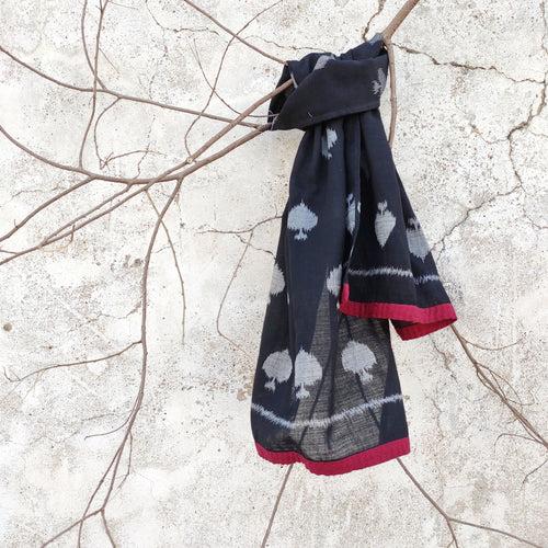 Taash - Ace of Spades - Ikat Skinny Scarf