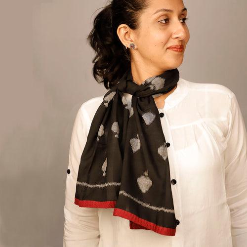 Taash - Ace of Spades - Ikat Skinny Scarf