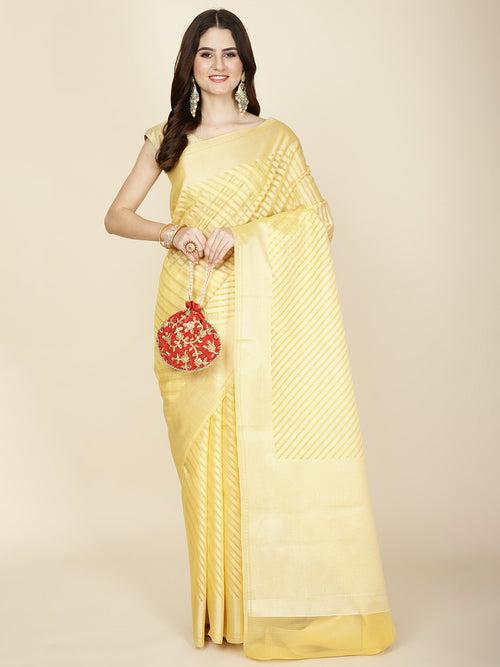 Zari Jaal Woven Cotton Saree