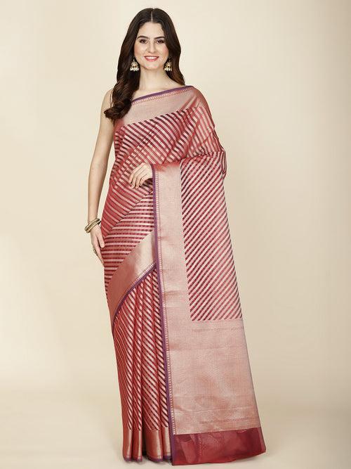 Zari Jaal Woven Cotton Saree