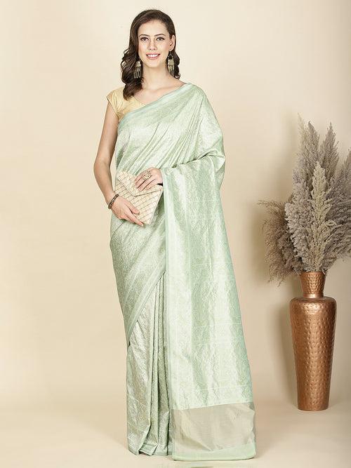 Jamawar Woven Art Silk Banarsi Saree